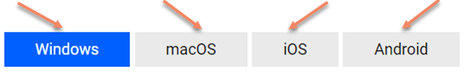Support for Windows, Mac, iOS & Android