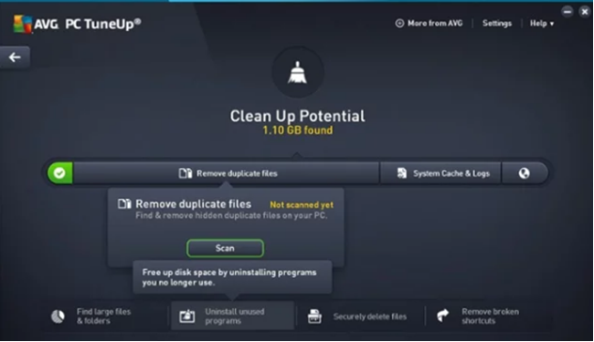 avg tuneup uninstall